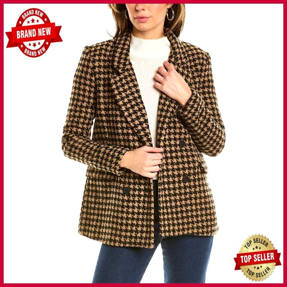 Oversized Vegan Leather Blazer with Pockets, Modern Fit Peacoat Style